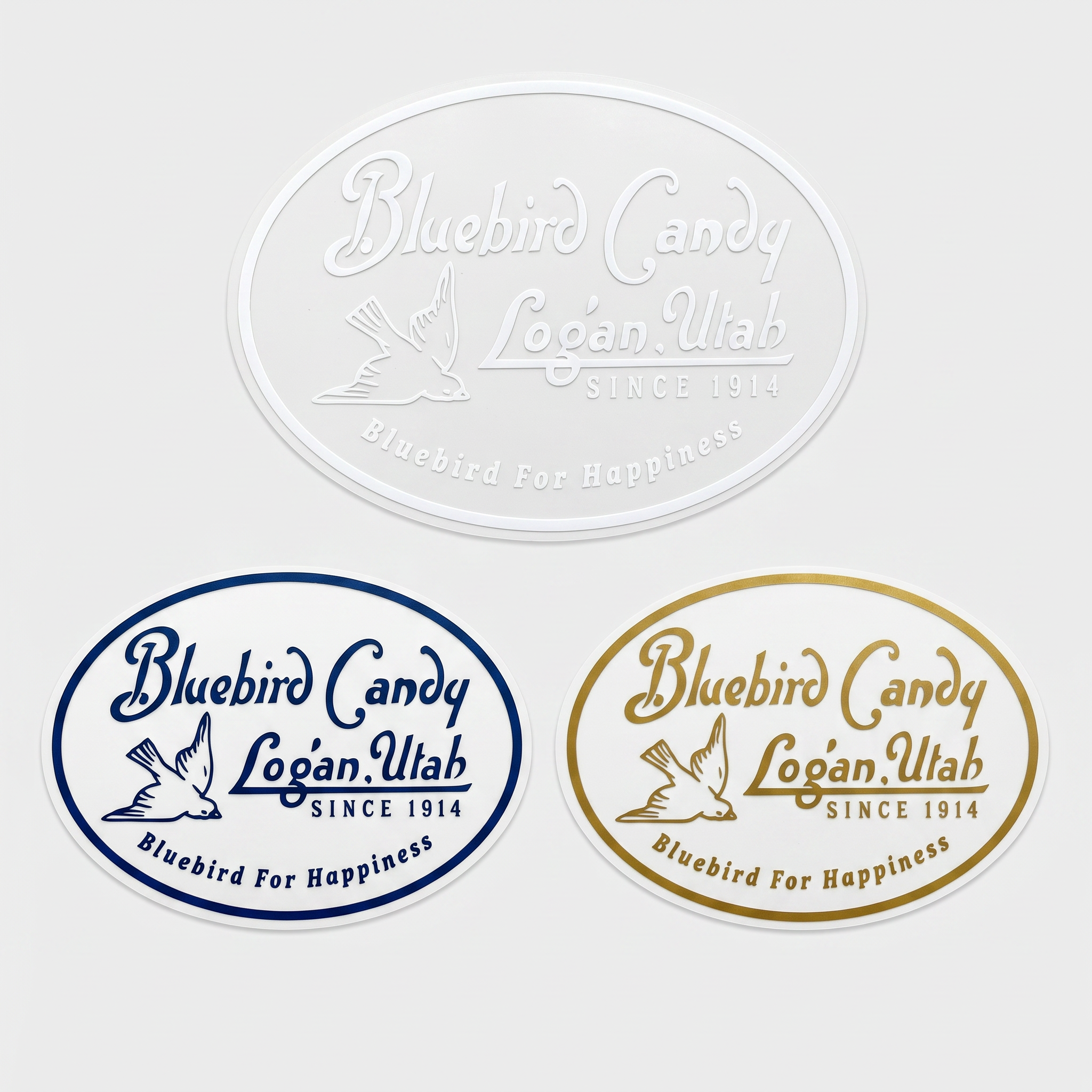 Custom-cut vinyl lettering